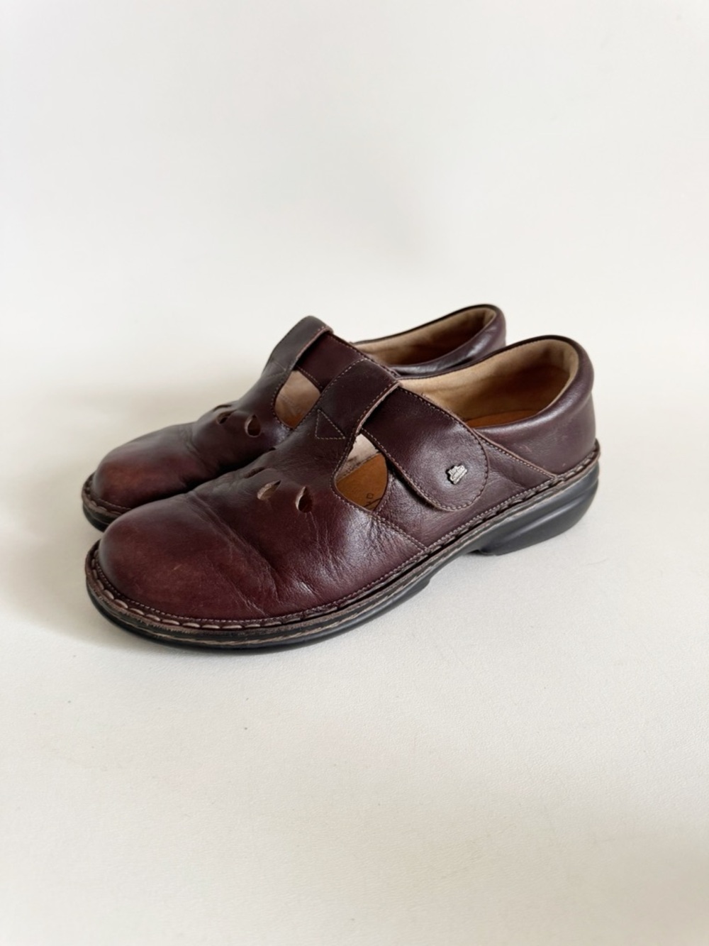 Finn Comfort Tofino Mary Jane Shoe US 9 Brown Leather Casual Comfort Cottagecore